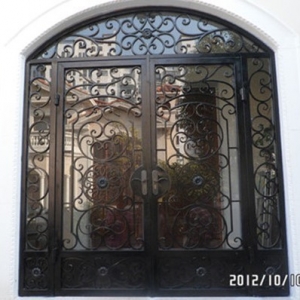 wrought iron door style 14