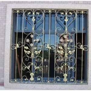 Wrought iron window guards style 5