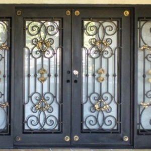 wrought iron door style 22