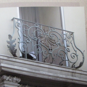 Wrought iron railings balustrades balcony manufacturers China garden metal steel railing sppliers Hc-r14