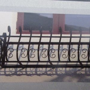 Wrought iron railings balustrades balcony manufacturers China garden metal steel railing sppliers Hc-r16