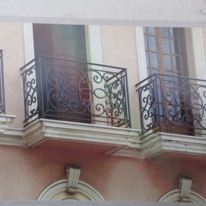 Wrought iron railings balustrades balcony manufacturers China garden metal steel railing sppliers Hc-r18