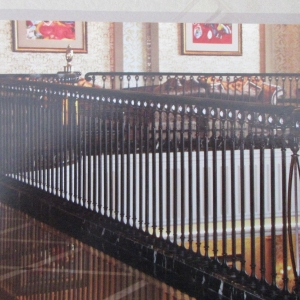 Wrought iron railings balustrades balcony manufacturers China garden metal steel railing sppliers Hc-r20
