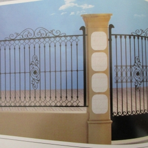 Wrought iron gate manufacturers China garden metal steel driveway swing sliding gates sppliers Hc-g27