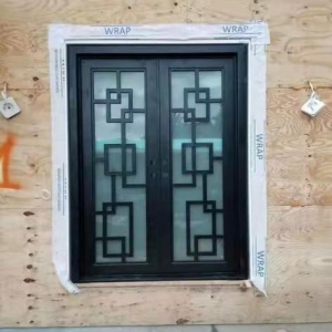 Export USA Modern Iron Door Installed Photos